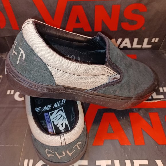 Vans x Cult BMX  Men\'s 7/Women\'s 8.5 Slip On Black/Gray VN0A5JISN42 main image 9